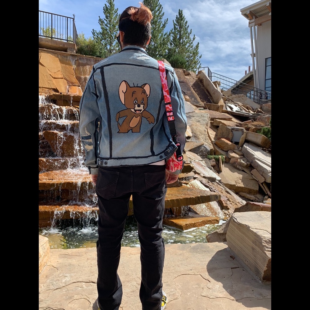 Cartoon Jean Jacket
